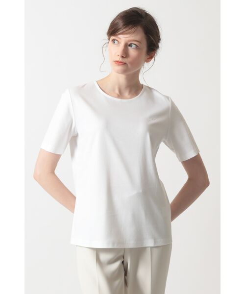 DAKS / ダックス その他トップス | ロゴ刺繍ベーシックTシャツ(ホワイト)