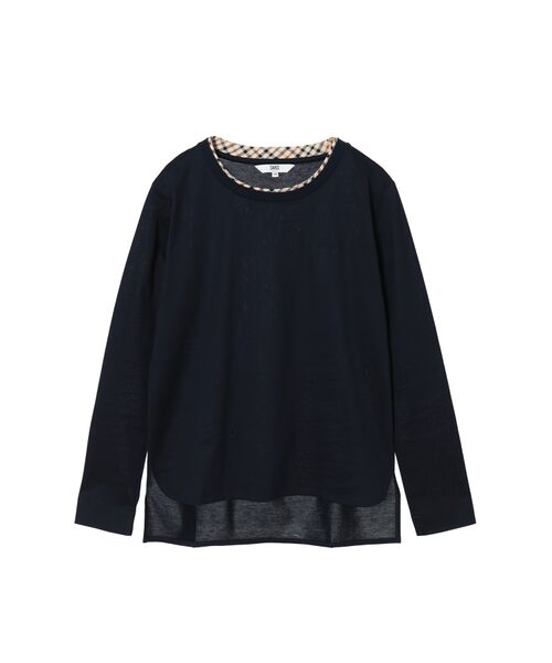 DAKS / ダックス その他トップス | ミニハウスチェック襟 ダブルカラーTシャツ | 詳細7