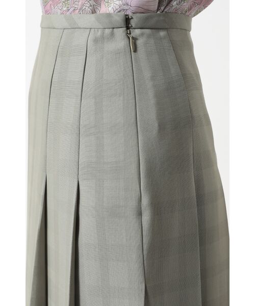 DAKS / ダックス ロング・マキシ丈スカート | ビッグシャドーチェック セミフレアプリーツスカート | 詳細3