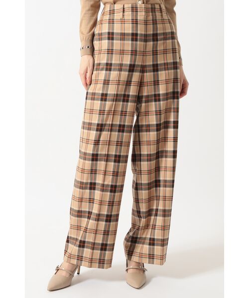 DAKS / ダックス その他パンツ | タータンチェック ワイドパンツ(ベージュ)