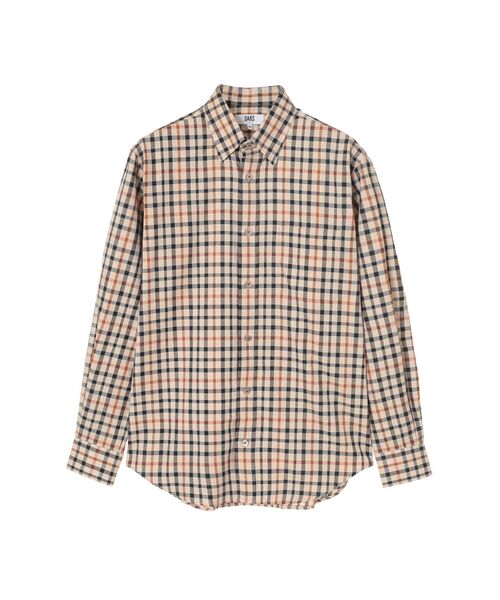 DAKS/ダックス コットン 隠しボタンダウンシャツ ハウスチェック 54 DAKS/ダックス コットン 隠しボタンダウンシャツ ハウスチェック 54