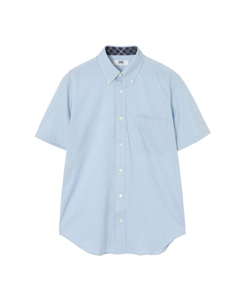 DAKS/ダックス チェックカラー ボタンダウンシャツ ライトブルー 50 DAKS/ダックス チェックカラー ボタンダウンシャツ ライトブルー 50