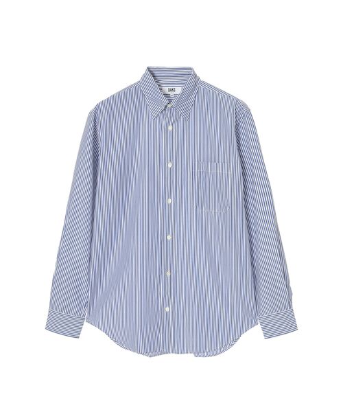 DAKS/ダックス コットン ストライプシャツ ブルー 54 DAKS/ダックス コットン ストライプシャツ ブルー 54