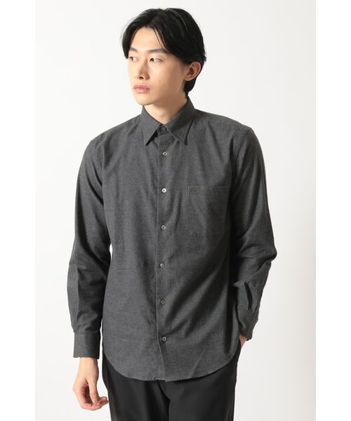 DAKS/ダックス カシミヤタッチコットンシャツ グレー 52 DAKS/ダックス カシミヤタッチコットンシャツ グレー 52
