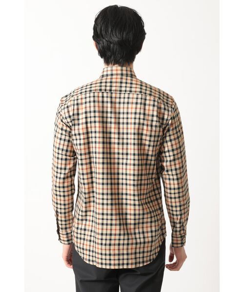 DAKS / ダックス シャツ・ブラウス | ウールチェック 隠しボタンダウンシャツ | 詳細2
