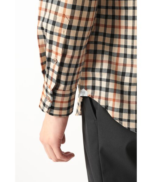 DAKS / ダックス シャツ・ブラウス | ウールチェック 隠しボタンダウンシャツ | 詳細6