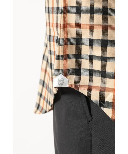 DAKS / ダックス シャツ・ブラウス | ウールチェック 隠しボタンダウンシャツ | 詳細7