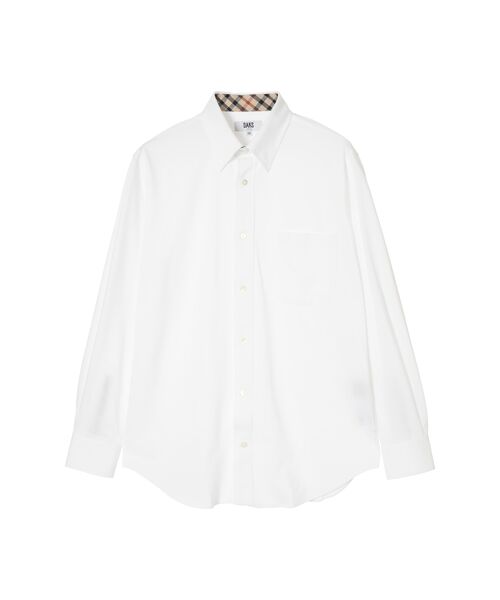DAKS/ダックス ジャージーストレッチシャツ ホワイト 52 DAKS/ダックス ジャージーストレッチシャツ ホワイト 52