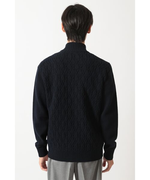 DAKS / ダックス その他トップス | エアリースパン アラン裏目 ニットブルゾン | 詳細2