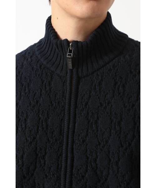 DAKS / ダックス その他トップス | エアリースパン アラン裏目 ニットブルゾン | 詳細4