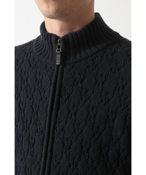 DAKS / ダックス その他トップス | エアリースパン アラン裏目 ニットブルゾン | 詳細5
