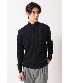 DAKS / ダックス その他トップス | メリノウール ケーブルジップアップニット