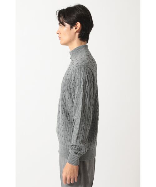 DAKS / ダックス その他トップス | メリノウール ケーブルジップアップニット | 詳細1