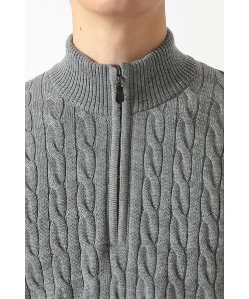 DAKS / ダックス その他トップス | メリノウール ケーブルジップアップニット | 詳細4