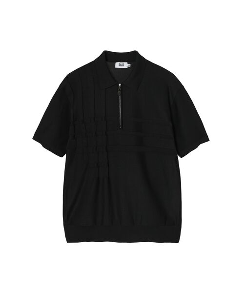 DAKS / ダックス その他トップス | ジップアップポロシャツ（ブラック）