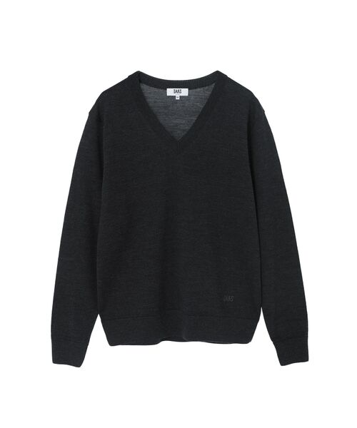 DAKS / ダックス その他トップス | Vネック ニットプルオーバー（チャコールグレー）