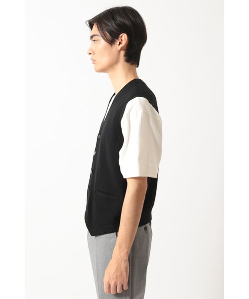 DAKS / ダックス その他トップス | スーパーファインメリノ コンビネーションニットベスト | 詳細1