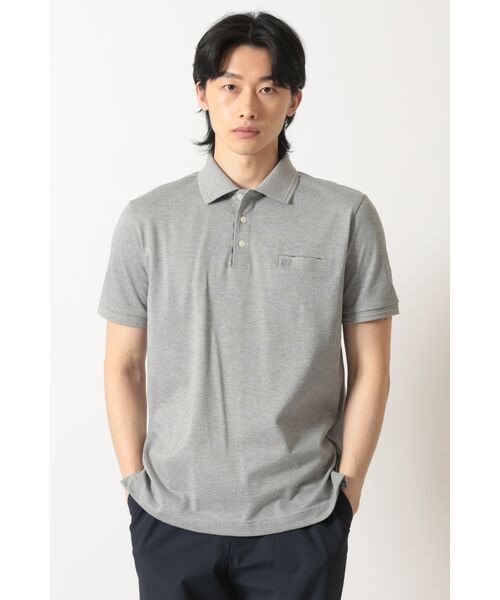 DAKS / ダックス その他トップス | スーピマカノコ ポケットポロ(チャコールグレー)