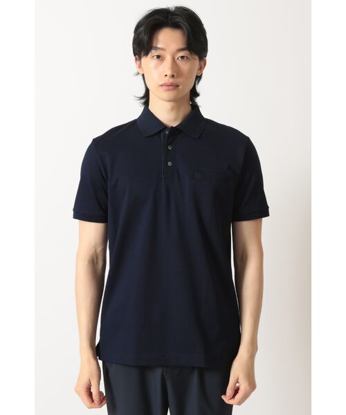 DAKS / ダックス その他トップス | スーピマカノコ ポケットポロ(ネイビー)