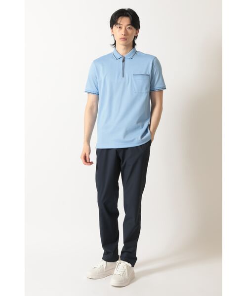 DAKS / ダックス その他トップス | スーピマカノコ ラインジップアップポロ | 詳細1