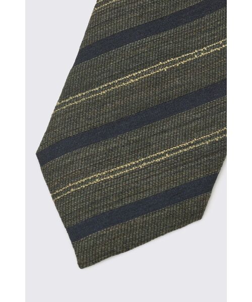 DAKS / ダックス その他 | シルクウールブレンド ラフストライプタイ | 詳細1