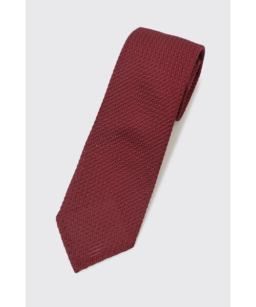 DAKS/ダックス シルク ソリッド ニットタイ(レッド) レッド A DAKS/ダックス シルク ソリッド ニットタイ(レッド) レッド A