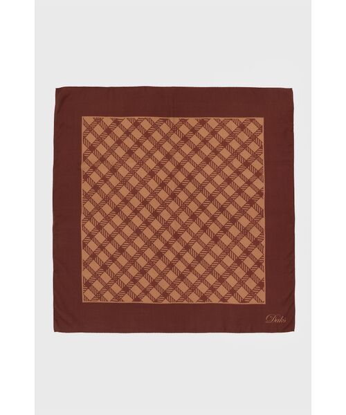 DAKS / ダックス その他 | ウールシルクブレンドスクエアストール | 詳細1