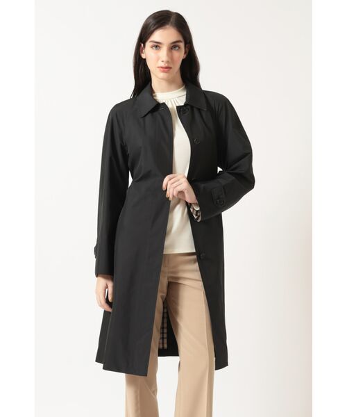 DAKS / ダックス その他アウター | ハウスチェック ステンカラーコート(ブラック)