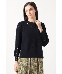 DAKS / ダックス その他トップス | ダイヤ柄シアーニット プルオーバー