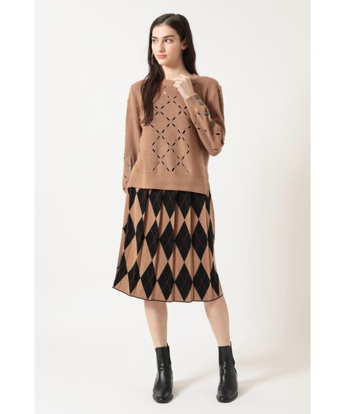 DAKS / ダックス その他トップス | ダイヤ柄シアーニット プルオーバー | 詳細2