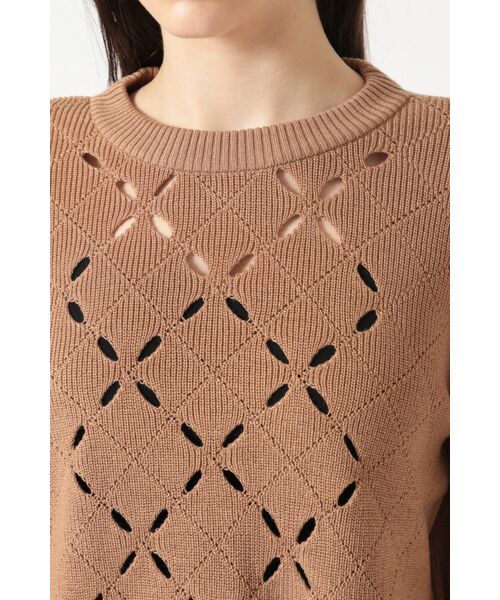 DAKS / ダックス その他トップス | ダイヤ柄シアーニット プルオーバー | 詳細3