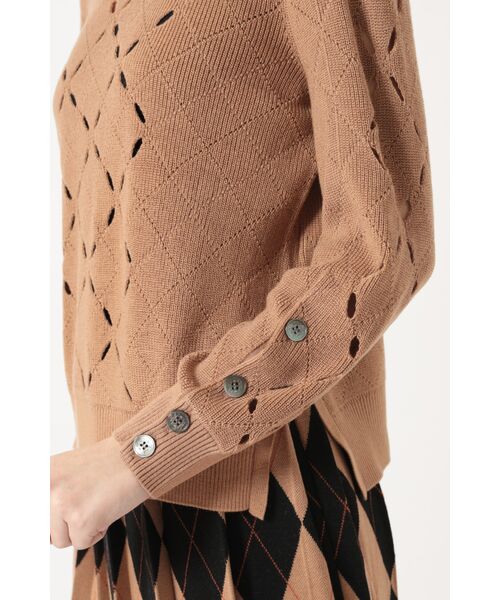 DAKS / ダックス その他トップス | ダイヤ柄シアーニット プルオーバー | 詳細4