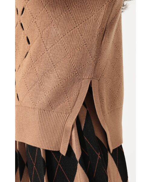 DAKS / ダックス その他トップス | ダイヤ柄シアーニット プルオーバー | 詳細5