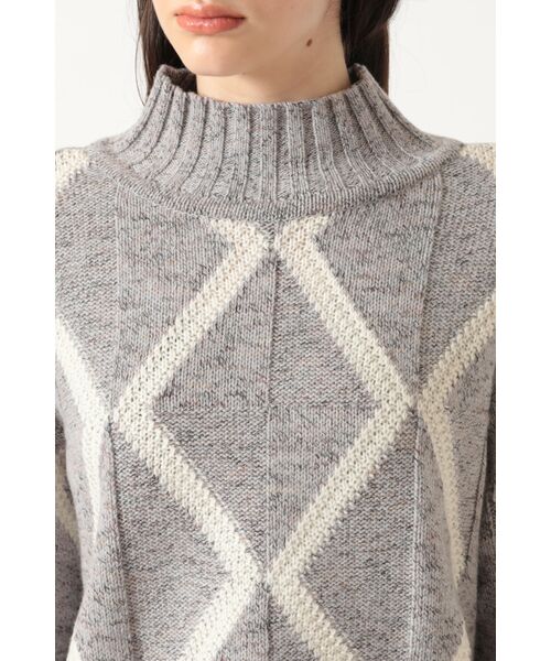 DAKS / ダックス その他トップス | イタリア糸 ダイヤ柄ニットプルオーバー | 詳細3