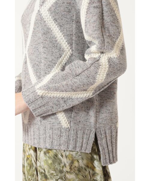 DAKS / ダックス その他トップス | イタリア糸 ダイヤ柄ニットプルオーバー | 詳細4