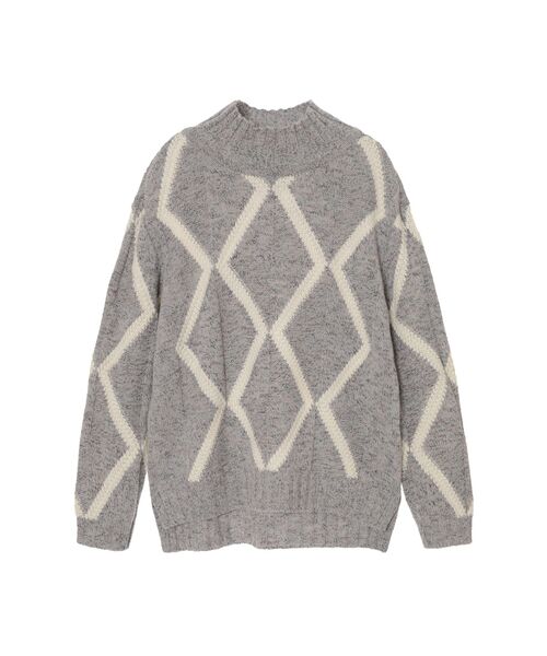 DAKS / ダックス その他トップス | イタリア糸 ダイヤ柄ニットプルオーバー | 詳細5