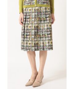 DAKS / ダックス ロング・マキシ丈スカート | リバティプリント ボックスタックスカート