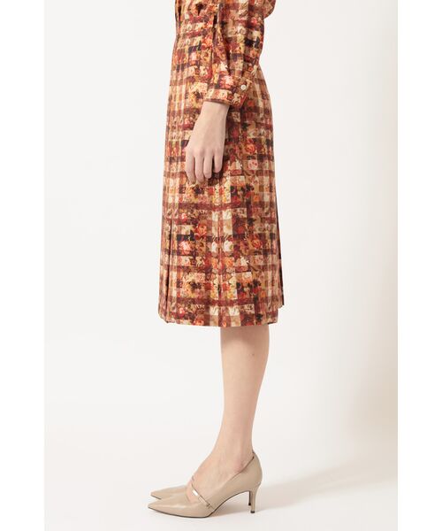 DAKS / ダックス ロング・マキシ丈スカート | リバティプリント ボックスタックスカート | 詳細1