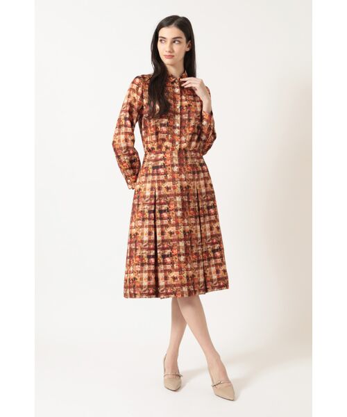 DAKS / ダックス ロング・マキシ丈スカート | リバティプリント ボックスタックスカート | 詳細2