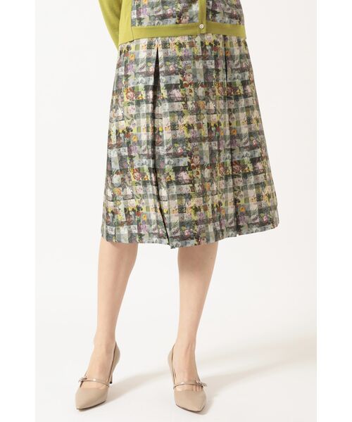 DAKS / ダックス ロング・マキシ丈スカート | リバティプリント ボックスタックスカート | 詳細4