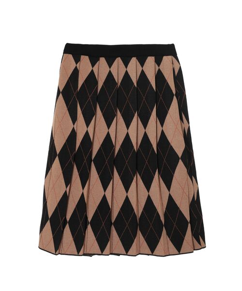 DAKS / ダックス ロング・マキシ丈スカート | ジャカードアーガイル ニットプリーツスカート | 詳細3