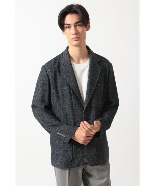 DAKS / ダックス その他アウター | 軽量ヘリンボーン カジュアルテーラードブレザー | 詳細4