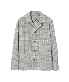 DAKS / ダックス その他アウター | グレーチェック テーラード オーバーシャツ