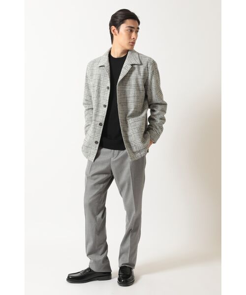 DAKS / ダックス その他アウター | グレーチェック テーラード オーバーシャツ | 詳細3