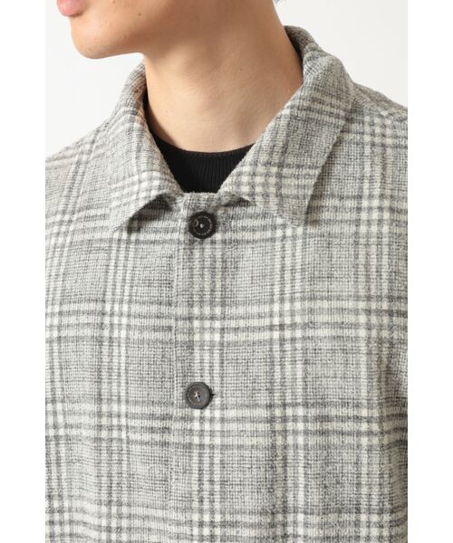 DAKS / ダックス その他アウター | グレーチェック テーラード オーバーシャツ | 詳細4