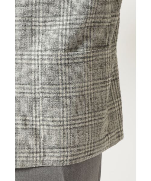 DAKS / ダックス その他アウター | グレーチェック テーラード オーバーシャツ | 詳細5