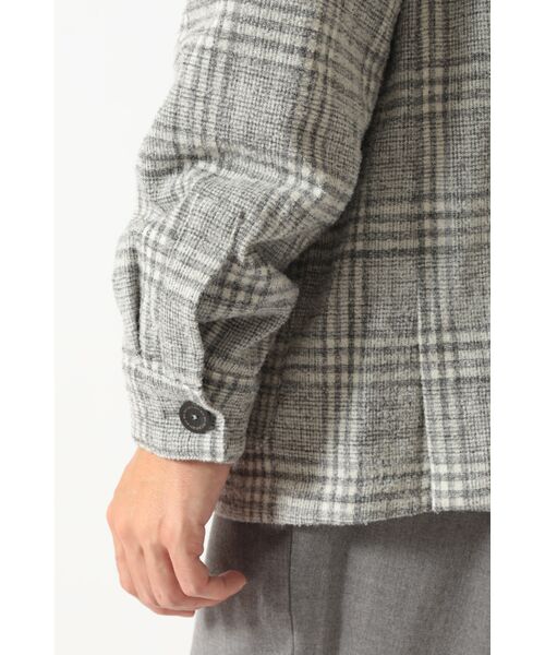 DAKS / ダックス その他アウター | グレーチェック テーラード オーバーシャツ | 詳細6