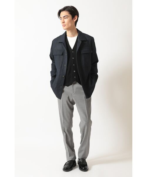 DAKS / ダックス その他アウター | ウールデニム ユーティリティ オーバーシャツ | 詳細3