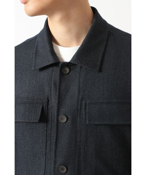 DAKS / ダックス その他アウター | ウールデニム ユーティリティ オーバーシャツ | 詳細4