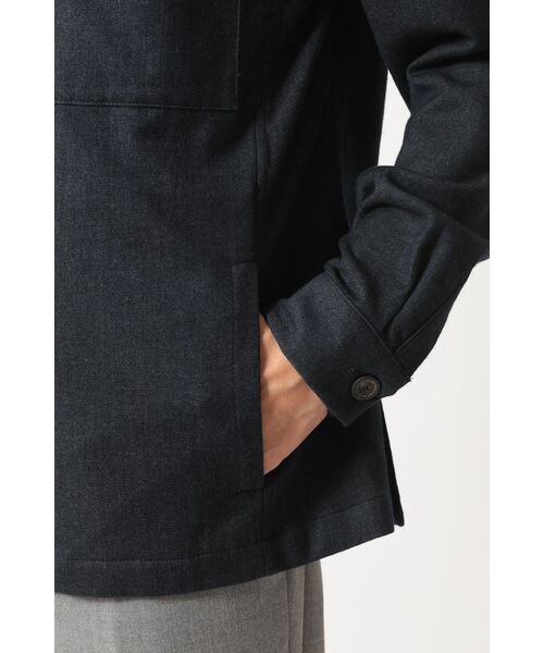 DAKS / ダックス その他アウター | ウールデニム ユーティリティ オーバーシャツ | 詳細5